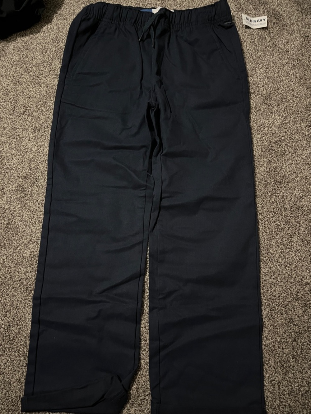 Old Navy Men's Dark Navy Drawstring Casual Pants